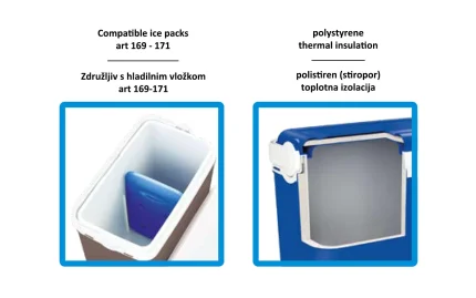 Adriatic turquoise-green cooler bag, 24 liters-1