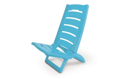 Adriatic folding chair, azure blue color, load capacity up to 100 kg-1