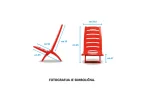 Adriatic folding chair, turquoise - green color, load capacity up to 100 kg