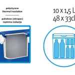 Adriatic cooling bag, turquoise color, 29 liters