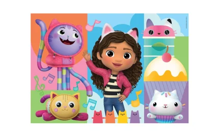 Gabby's Dollhouse puzzle, 2 x 60 pieces, Clementoni