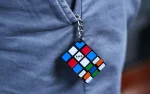 Rubik's Cube 3 x 3, series 2, keychain-5