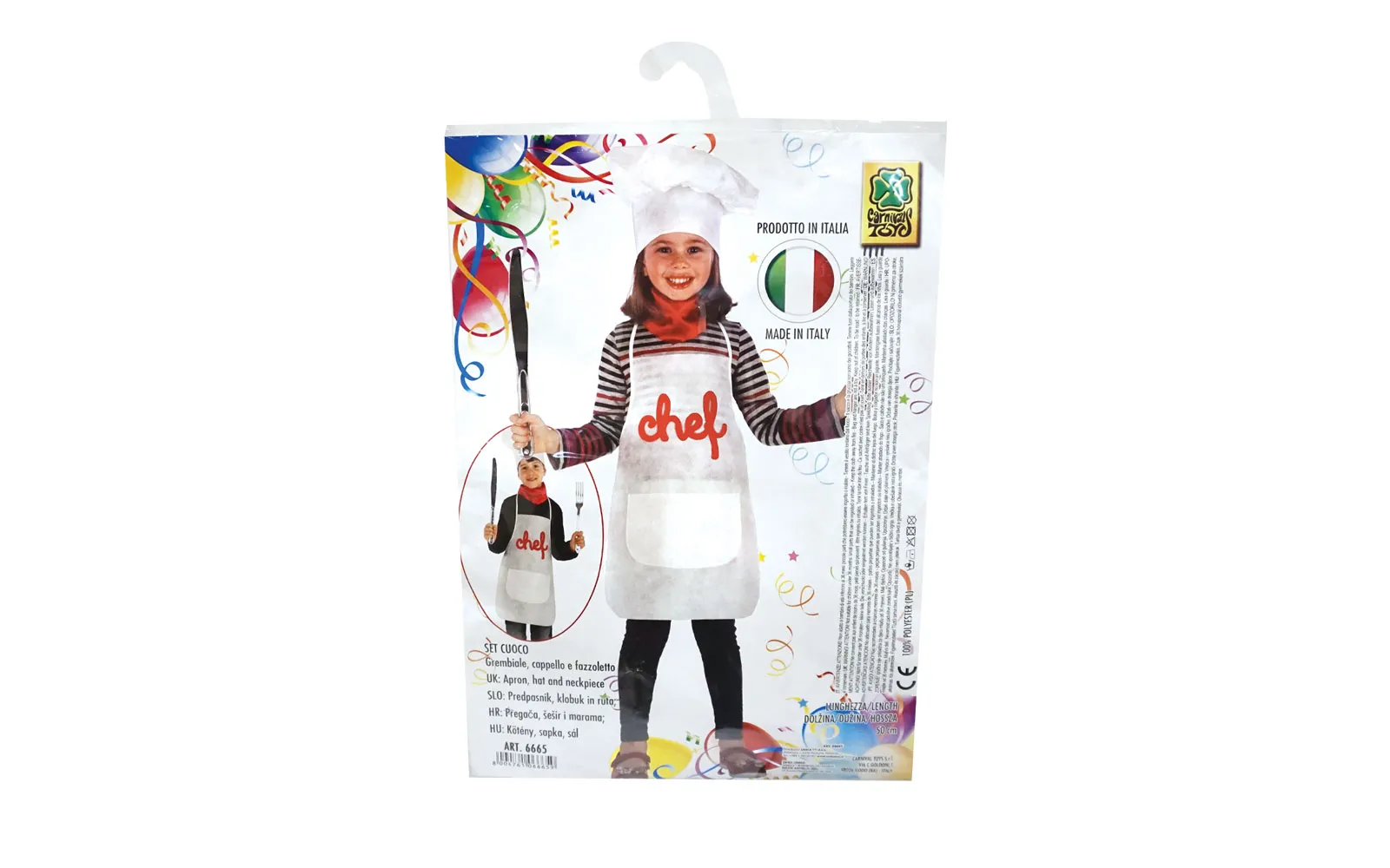Cooking set with apron, hat and bandana Cooking set with apron, hat and bandana