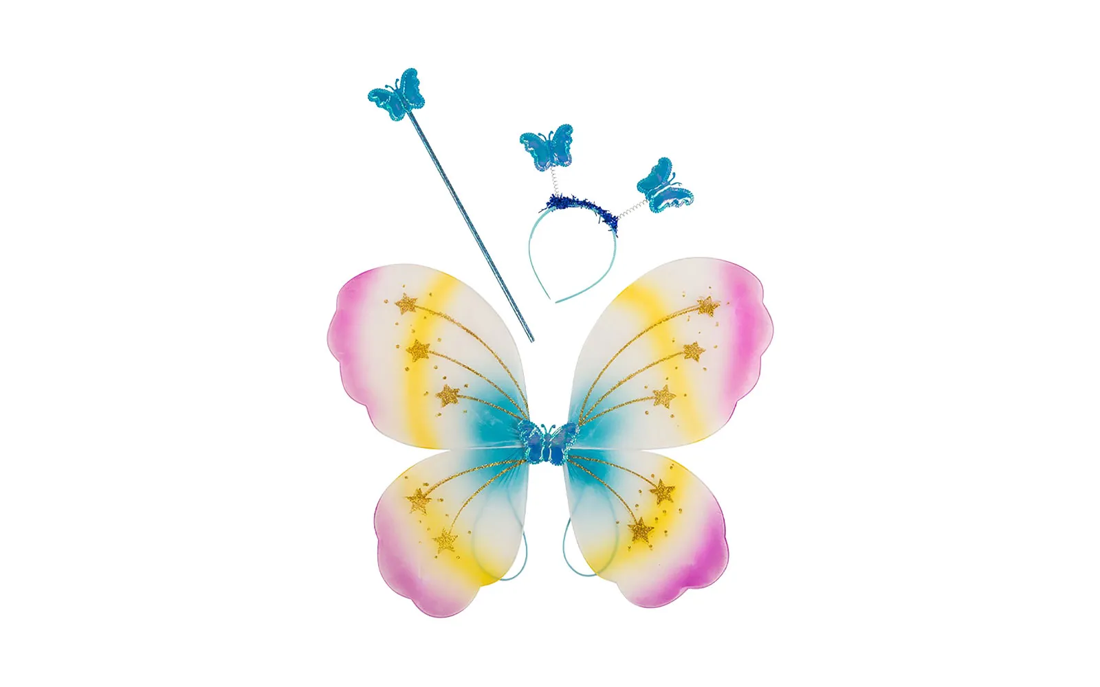 Carnival toys colorful butterfly wings + ring + stick Carnival toys colorful butterfly wings + ring + stick