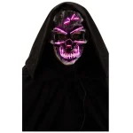 Grey skull mask with glowing effects, Carnival Toys