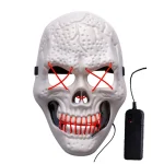 White skull mask with glowing effects, Carnival Toys