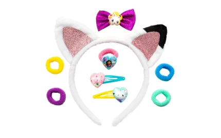 Hair set with 8 pieces and cat ears, Gabby's dollhouse