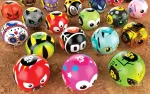 Freak Marbles, 6 pieces, red-11