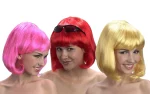 Carnival wig bob three different colors-3