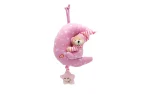 Pull-along moon-shaped instrument with a teddy bear, 23 cm.-1
