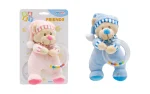 Baby bear with a rattle, 18 cm, Unikatoy-4