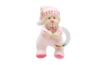 Baby bear with a rattle, 18 cm, Unikatoy-1