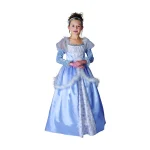 Children's carnival costume of a blue color princess