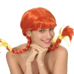 Orange braid wig