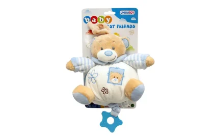 Pull-along plush teddy bear, 18 cm, Unikatoy-1