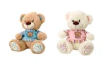 Sitting teddy bear with shirt, 23 cm, Unikatoy-2