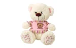Sitting teddy bear with shirt, 23 cm, Unikatoy-1