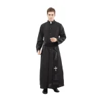 Adult carnival costume - priest with a belt