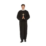 Adult carnival costume - priest with a collar