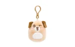 Plush animal-shaped keychain, 9 cm