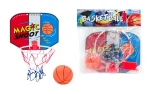 A basketball board with a hoop and ball, Unikatoy-2