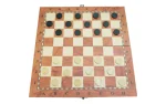 Wooden chess 3in1 34x34 cm, Unikatoy-1