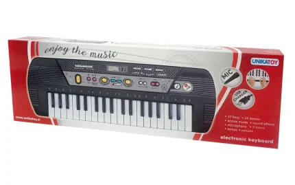 Keyboard with microphone, 37 keys, Unikatoy-1