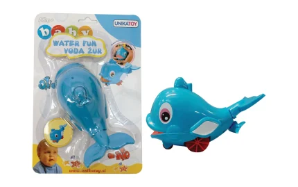 Dolphin on a water pull with a squirt, Unikatoy