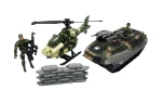 Armed military vehicle set.