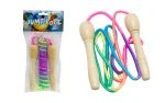 Wooden skipping rope with rainbow colours, 300 cm, Unikatoy-2
