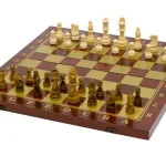 Wooden chess 3in1, 48x48cm