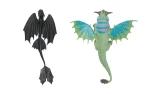Small dragons, set, How to train your dragon-4